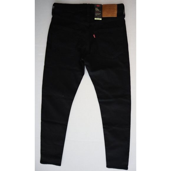 Levi's 512 Men's Sz 30 x 32 Black Premium Slim Taper Leg Denim Jeans - Picture 2 of 10